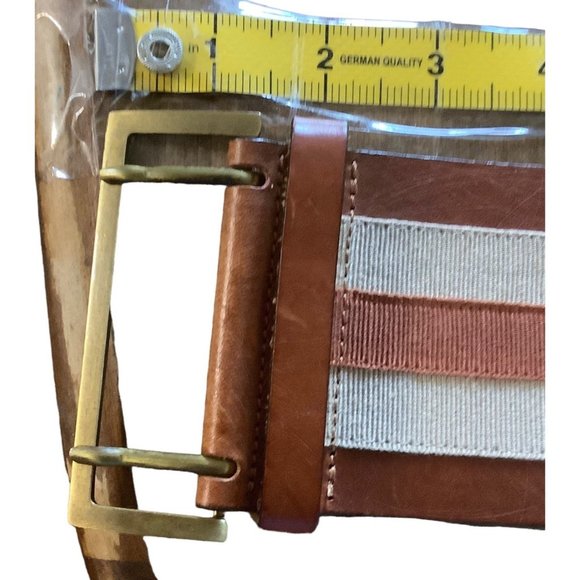 Vtg Wide Waist Leather‎ Cincher Belt Women 28\
